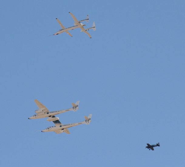 White Knight, Proteus, and a chase plane