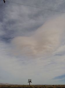 Cloud over Mojave Air and Space Port.